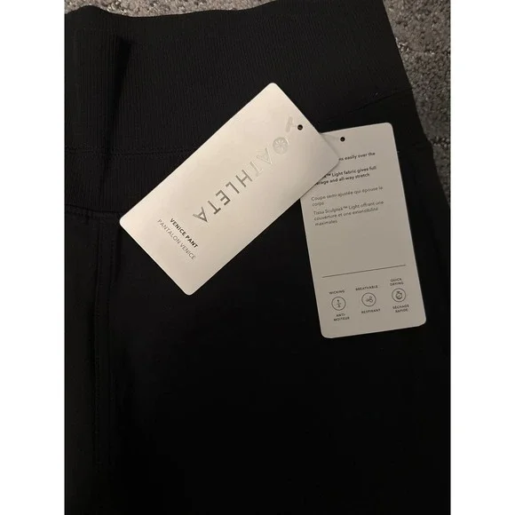 Athleta Venice Pant Black High Rise Wide Leg Athleisure Women's XS - Picture 3 of 7